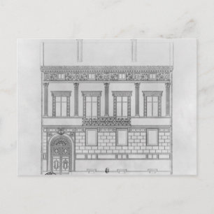Hotel de Pourtales, Fassade, 1850 Postkarte