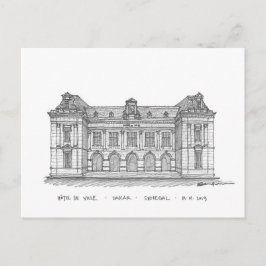 Hotel de Ville, Dakar, Senegal Postkarte