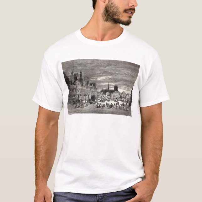Hotel de Ville, Paris, 1847 T-Shirt (Vorderseite)