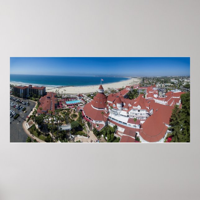 Hotel Del Coronado von San Diego Poster (Vorne)