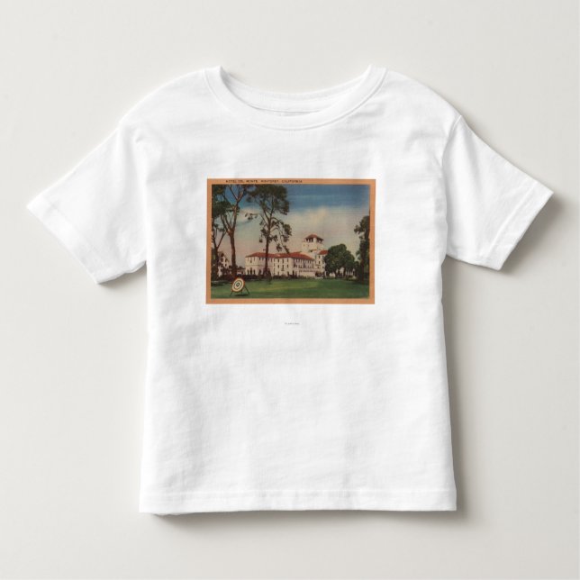 Hotel Del Monte und Bogenschießen-Rasen - Kleinkind T-shirt (Vorderseite)