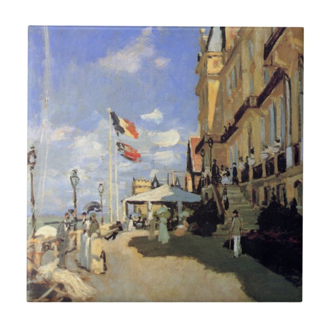 Hotel des Roches Noires, Trouville von Claude Mone Fliese (Vorderseite)