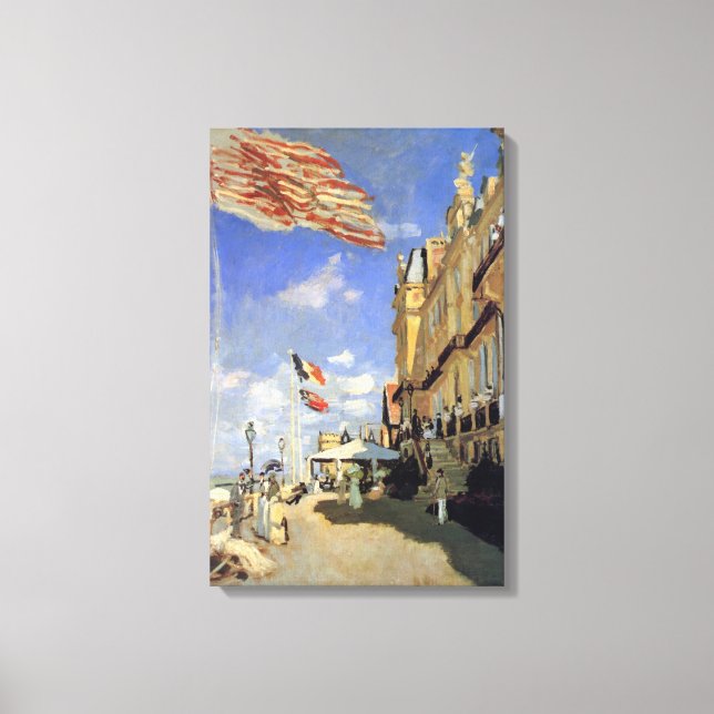 Hotel des Roches Noires, Trouville von Claude Mone Leinwanddruck (Vorderseite)