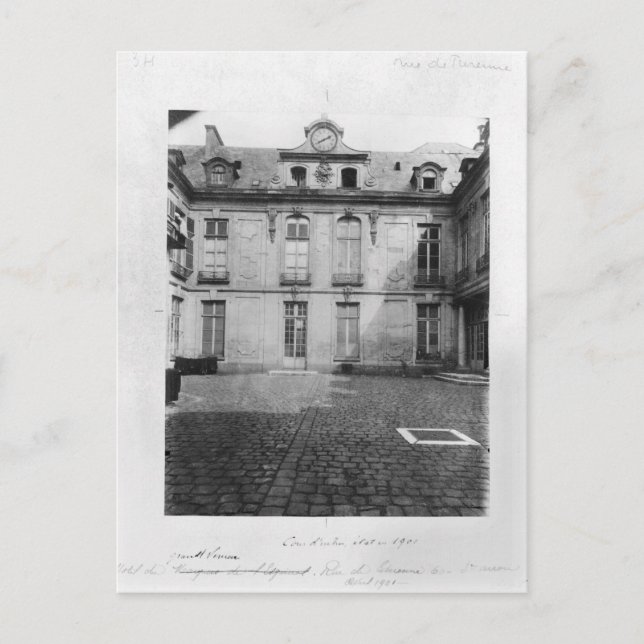 Hotel du Grand Veneur in Paris 60 rue de Paris Postkarte (Vorderseite)