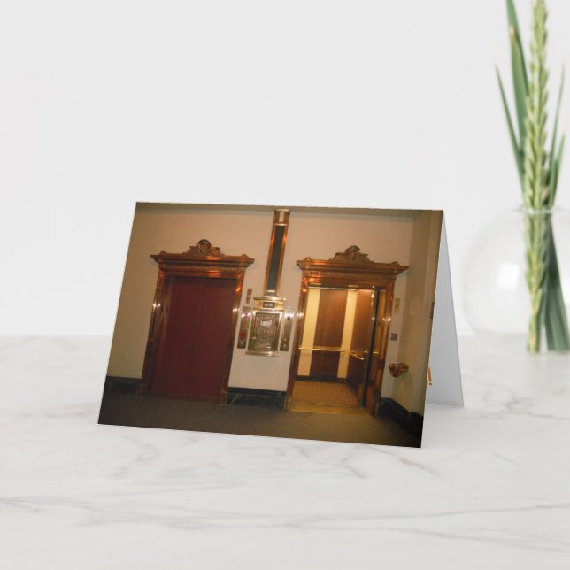 "Hotel Duluth Lobby Elevators" - Dankeschön Karte (Vorderseite)