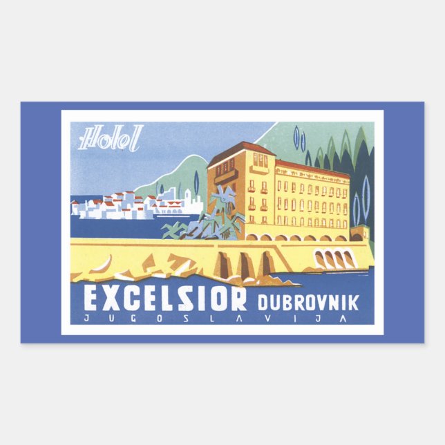 Hotel Excelsior Dubrovnik Rechteckiger Aufkleber (Vorderseite)