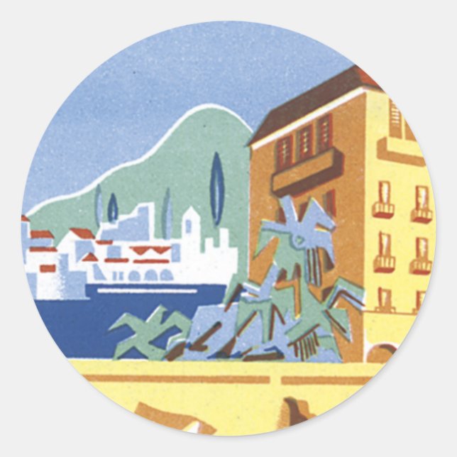 Hotel Excelsior Dubrovnik Runder Aufkleber (Vorderseite)