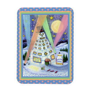 HOTEL FUNNY SNOWMAN, NORDLICHKEITEN UND PENGUINEN MAGNET