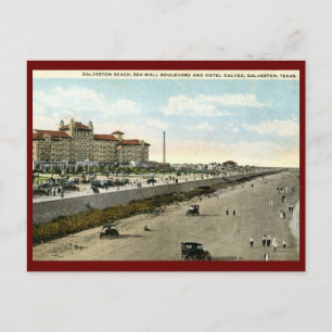 Hotel Galvez, Galveston, Texas 1924 Vintage auf De Postkarte