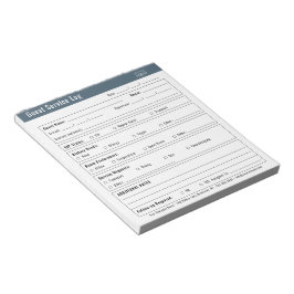 Hotel-Gästeservice-Log-Logo Minimalistisch  Notizblock
