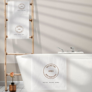 Hotel Guest House Name Business Logo Badhandtuch Set