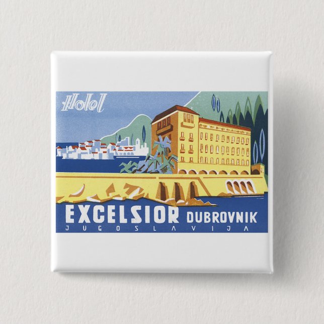 Hotel-Hobelspäne Dubrovnik Button (Vorderseite)