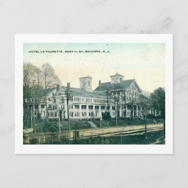 Hotel La Tourette, Bayonne, New Jersey Vintag Postkarte (Vorderseite)