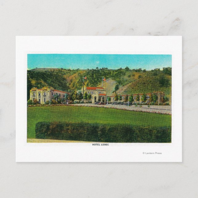 Hotel Lebec and GroundsRidge Route, CA Postkarte (Vorderseite)