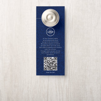 Hotel-Logo-QR-Code-Gästeinformations-Türhänger Türanhänger