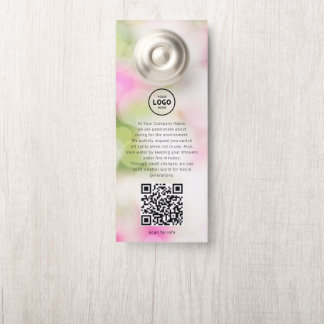Hotel-Logo-QR-Code-Gästeinformations-Türhänger Türanhänger