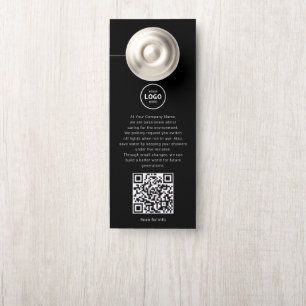 Hotel Logo QR-Code Gastinformation Türhänger Türanhänger