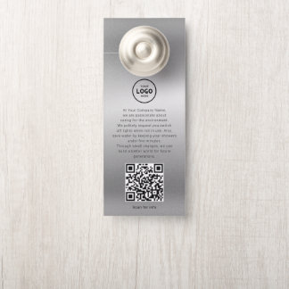 Hotel Logo QR-Code Gastinformation Türhänger Türanhänger