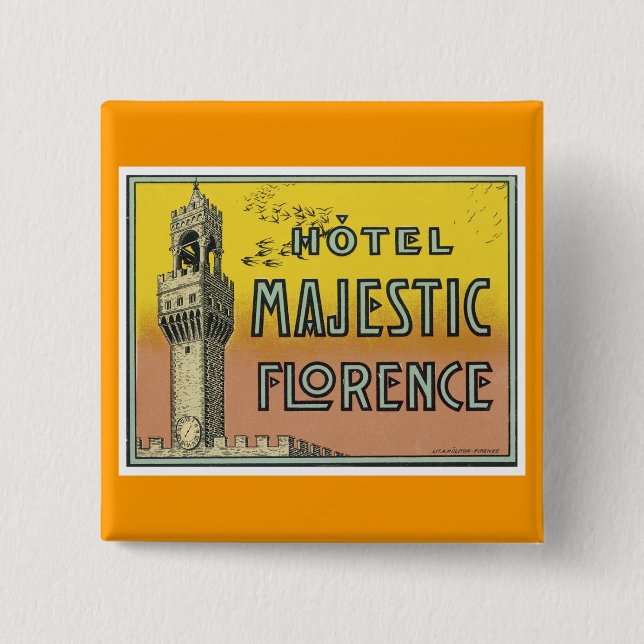Hotel Majestic Florence Button (Vorderseite)