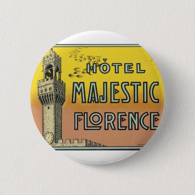 Hotel Majestic Florence Button (Vorderseite)