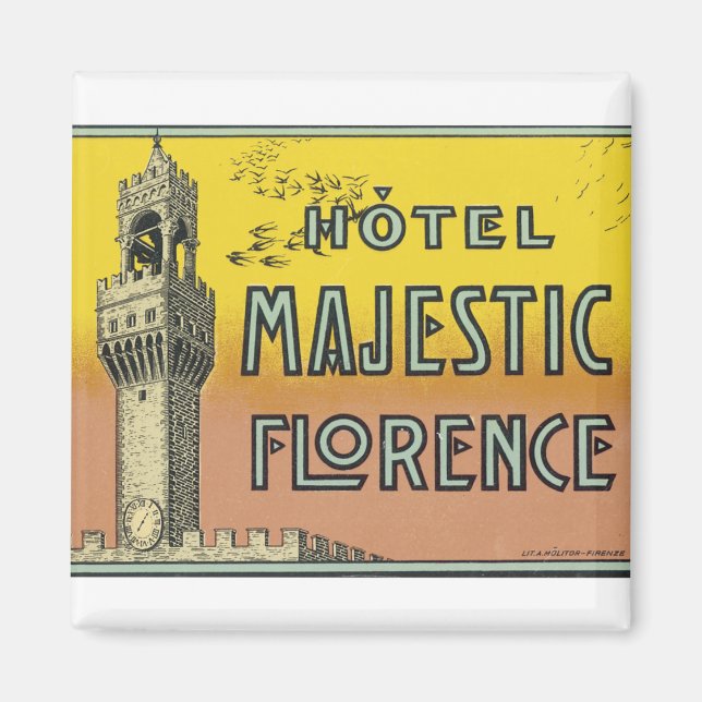 Hotel Majestic Florence Magnet (Vorne)
