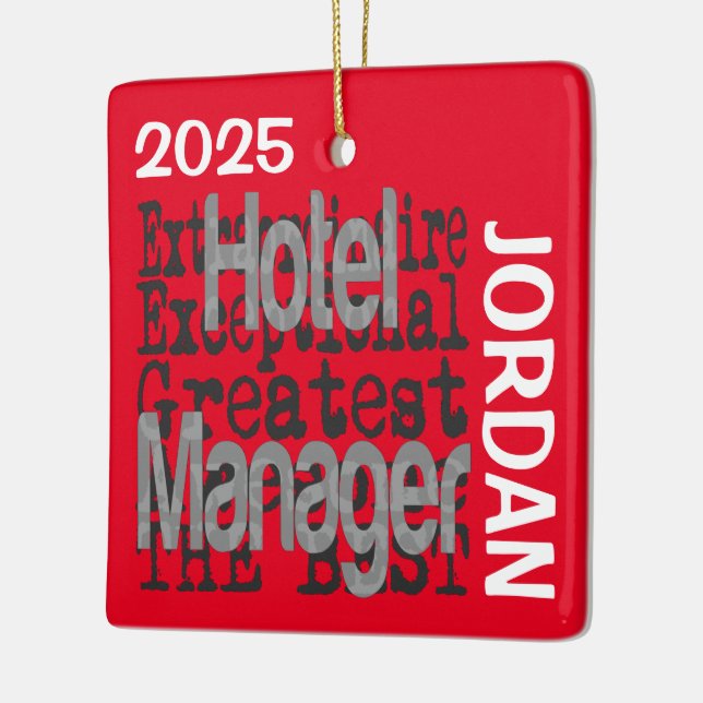 Hotel Manager Extraordinaire CUSTOM Keramikornament (Links)
