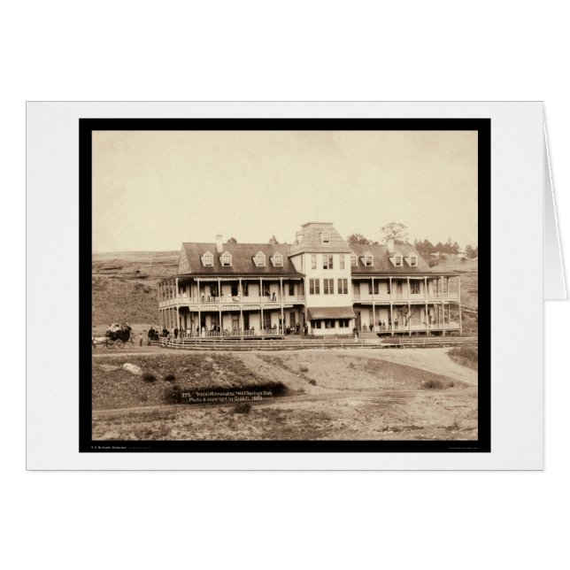 Hotel Minnekahta in Hot Springs SD 1889 (Vorderseite (Horizontal))