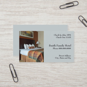 Hotel Motel Unterkunft Visitenkarte