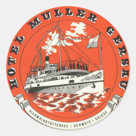 Hotel Muller Gersau Runder Aufkleber