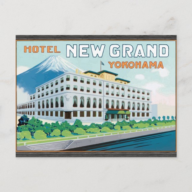 Hotel New Grand Yokohama, Vintag Postkarte (Vorderseite)