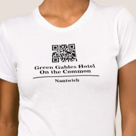 Hotel- oder Restaurant-Shirt mit QR-Code T - Shirt