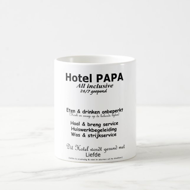 Hotel PAPA beker Kaffeetasse (Mittel)