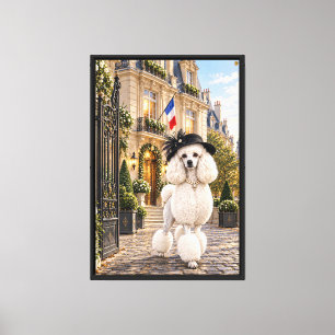 Hotel Paris Pudel Leinwanddruck