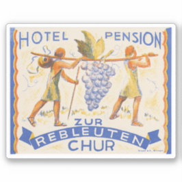 Hotel Pension Schweiz Aufkleber