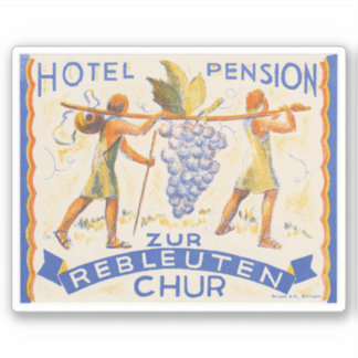 Hotel Pension Schweiz Aufkleber