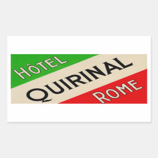Hotel Quirinal (Rom, Italien) Rechteckiger Aufkleber