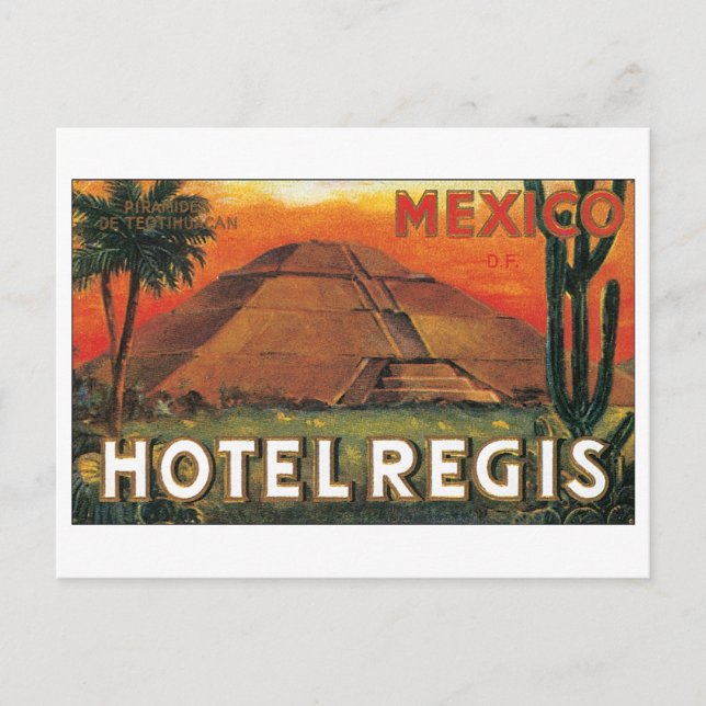 Hotel Regis, Mexiko Postkarte (Vorderseite)