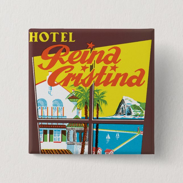 Hotel Reina Cristina ~ Algeciras Button (Vorderseite)