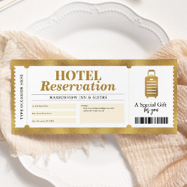 Hotel Reservation Stayation Gold Zertifikat Einladung