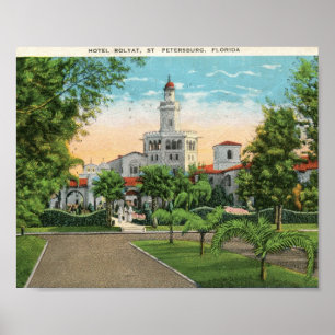 Hotel Rolyat, St. Petersburg, Florida Vintage auf Poster