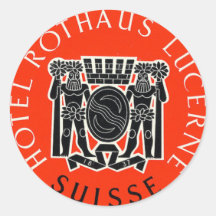 Hotel Rothaus Luzern Schweiz Aufkleber für Reisen