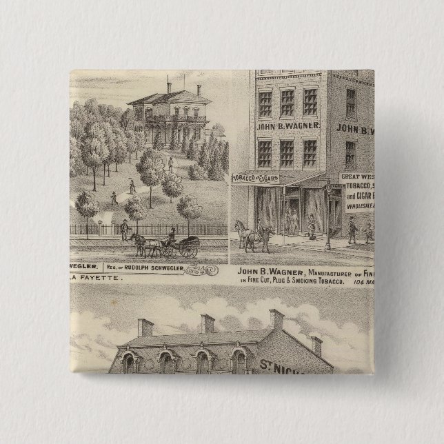 Hotel Saint Nicholas, La Fayette Button (Vorderseite)