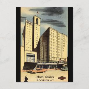 Hotel Seneca, Rochester NY Vintage Postkarte