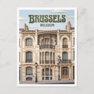 Hôtel Tassel Brüssel Belgien Postkarte