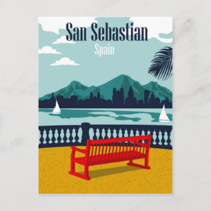 Hotel Terrace in San Sebastián, Spanien Postkarte