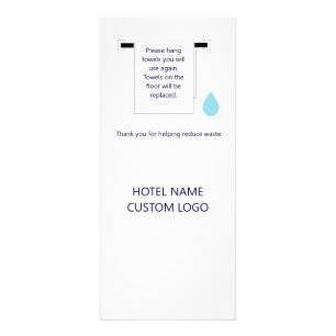 Hotel Towel Water Conservation Sign Werbekarte