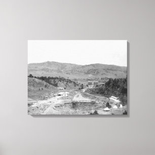 Hotel und Badeanstalten in der Wiwalakahta Leinwanddruck