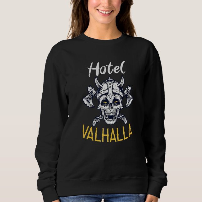 Hotel Valhalla Odin Nordic Viking Sweatshirt (Vorderseite)