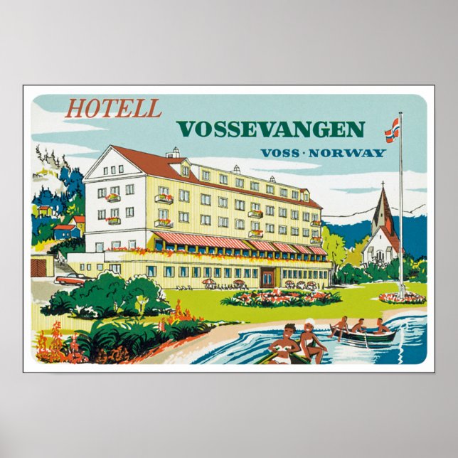 Hotel Vossevangen Norwegen Poster (Vorne)