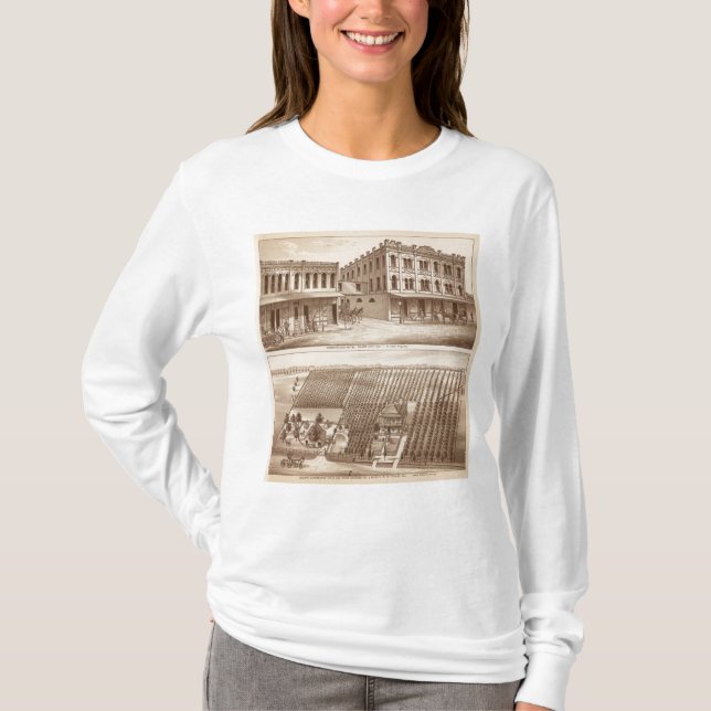 Hotel, Weinberg, Tulare T-Shirt (Vorderseite)